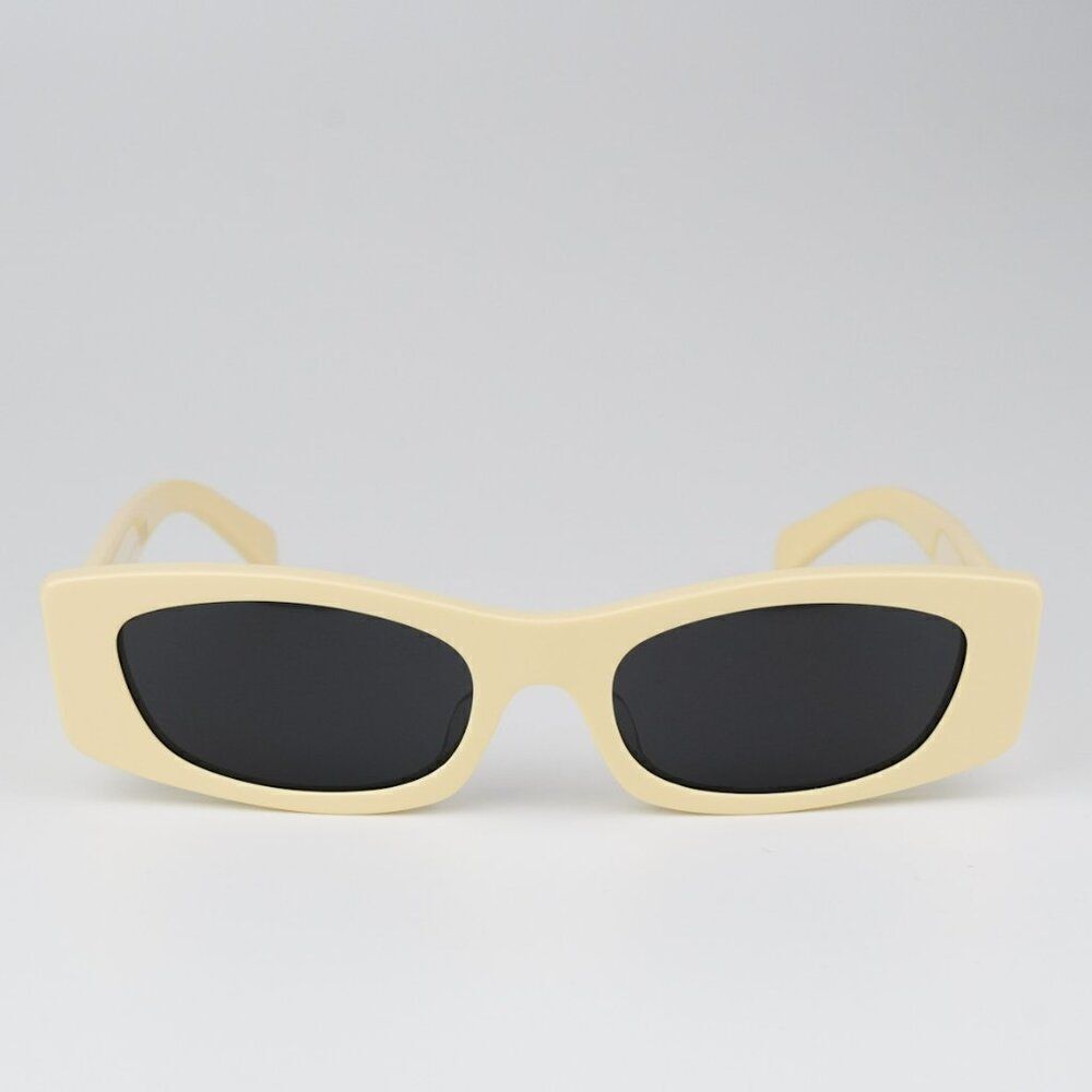 SALE! NEW Celine CL40245U 39A Butter Beige Smoke Geometric Unisex Sunglasses